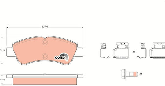 Trw Gdb1677 Brake Pad Set Disc Brake