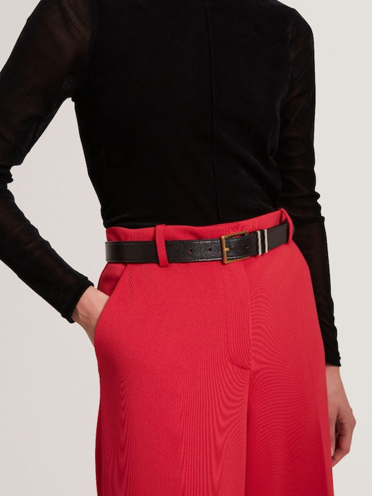 Leather Women's Belt Black