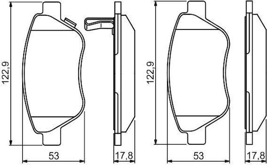 Bosch Brake Pad Set Disc Brake 0 986 495 237