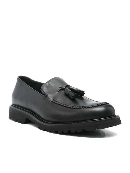 Men's Leather Loafers Black