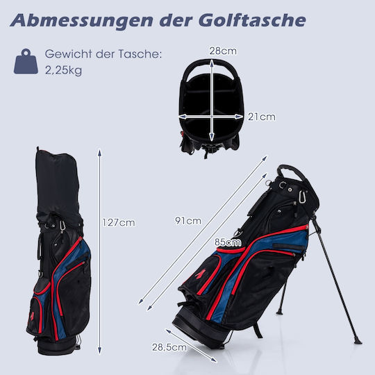 Costway Rohrstock Golf 11Stück