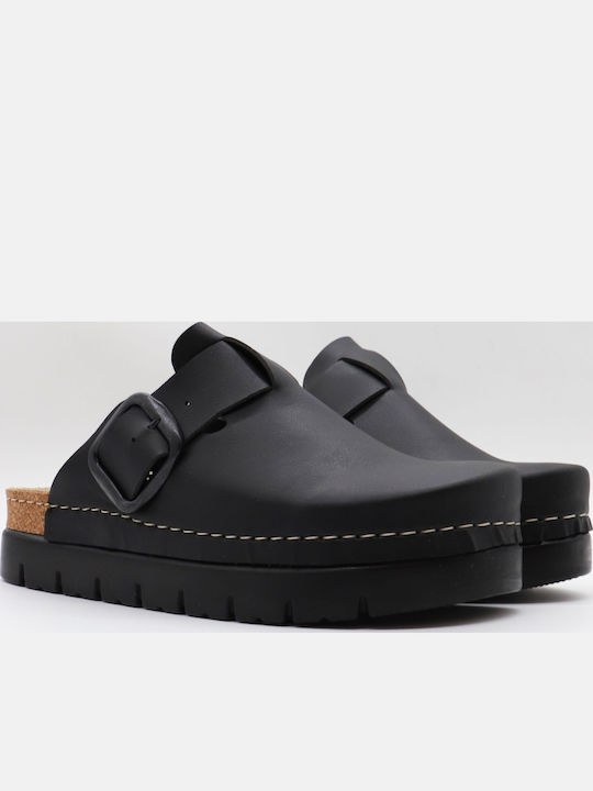 Comfort Way Shoes Γυναικεία Ανατομικά Σαμπό Μαύρα
