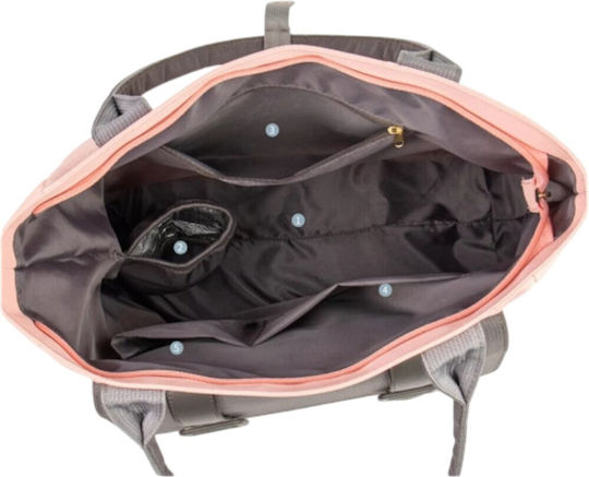 Lequeen Shoulder/Hand Diaper Bag Pink 43x13.5x36cm.