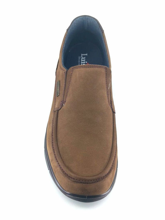 Δερμάτινα Ανδρικά Slip-On Καφέ