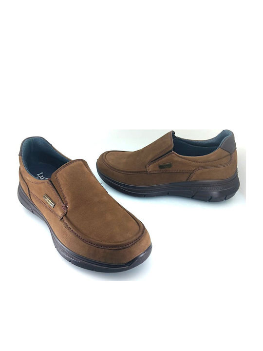Δερμάτινα Ανδρικά Slip-On Καφέ
