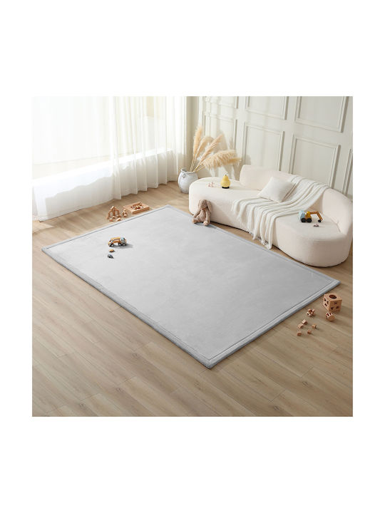 Hakuna Matte Χειροποίητο Παιδικό Χαλί Γκρι 280x200cm Πάχους 25mm