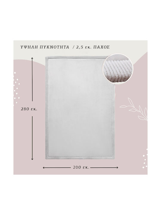Hakuna Matte Kinder Teppich Gray 280x200cm Dicke 25mm