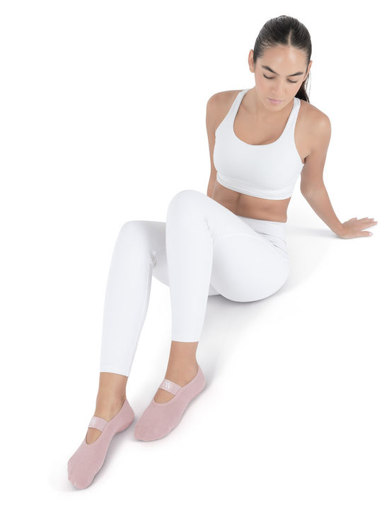 AMILA Șosete pentru Yoga/Pilates Roz 1 pereche