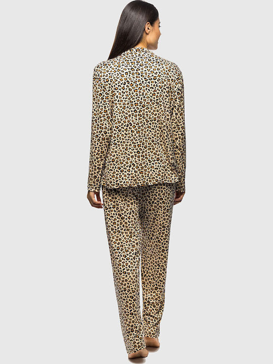 Winter Women's Pyjama Set Animal Print