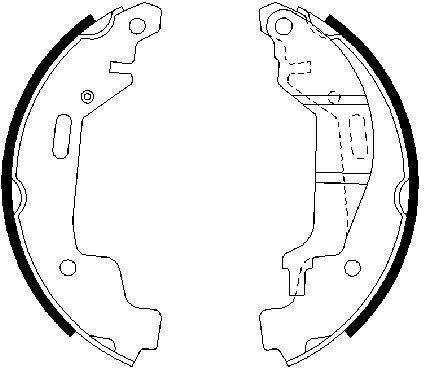 Bosch Bremsbacken-Satz 0 986 487 576