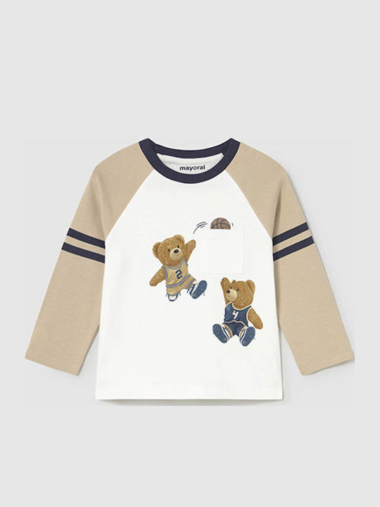 Kinderhemd Langarm Beige