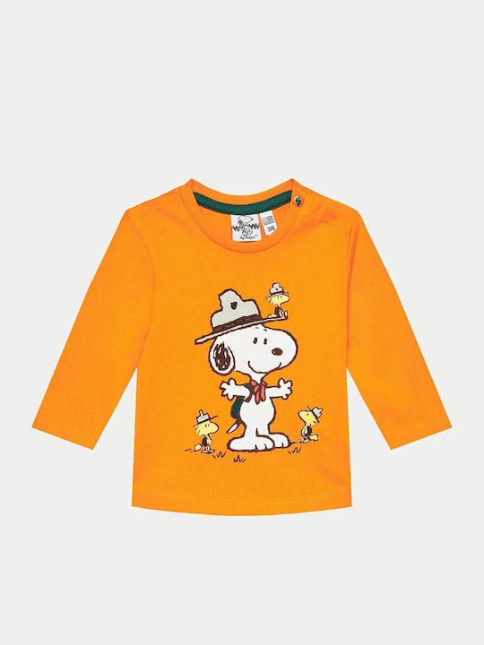 Kinderhemd Langarm orange