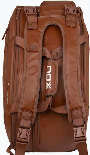 Nox Tennis Tasche Rucksack Padel 3 Schläger Braun