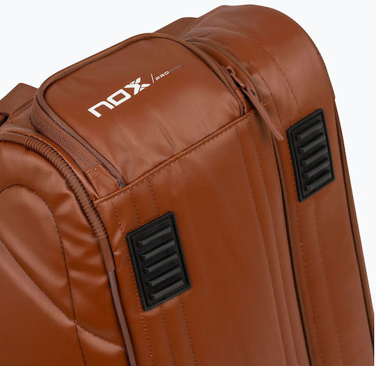 Nox Tennis Tasche Rucksack Padel 3 Schläger Braun