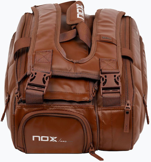 Nox Tennis Tasche Rucksack Padel 3 Schläger Braun