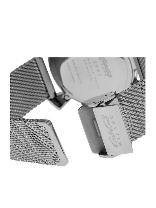 Gaga Milano Uhr Batterie mit Metallarmband