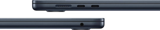 Apple MacBook Air 15" (2024) 15.3" IPS Retina Display (M3-8-Core/8GB/512GB SSD/10-Core GPU) με Φορτιστή 35W (Dual Port) Midnight (US Keyboard)