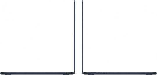 Apple MacBook Air 15" (2024) 15.3" IPS Retina Display (M3-8-Core/8GB/512GB SSD/10-Core GPU) με Φορτιστή 35W (Dual Port) Midnight (US Keyboard)
