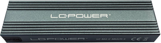 LC-Power Θήκη για Σκληρό Δίσκο M.2 SATA III / PCI Express NVME με σύνδεση USB 3.1