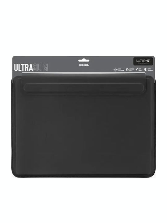 Husă Ultra Subțire Pipetto Compatibilă cu Macbook Air 15 Inch 2024 Negru