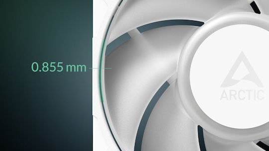 Arctic P12 Pro 12 Case Fan 120mm (3000rpm / 77cfm) με RGB Φωτισμό 3τμχ Λευκό