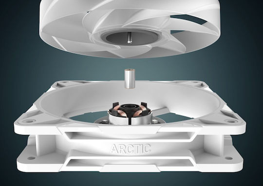 Arctic P12 Pro 12 Case Fan 120mm (3000rpm / 77cfm) με RGB Φωτισμό 3τμχ Λευκό