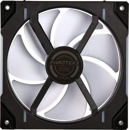 Phanteks PH-F140D30 Case Fan (2000rpm / 71.93cfm) με RGB Φωτισμό και Σύνδεση 4-Pin PWM