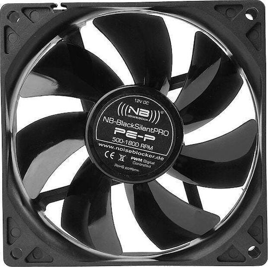 Noiseblocker Ventilator Pentru Carcasă PE-P 92mm (1800rpm / 38.26cfm) Fără Iluminare LED și Conexiune 4-Pin PWM