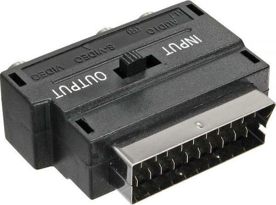 InLine Convertor Scart Masculin în RCA / S-Video Feminin 1 Bucată 89953D