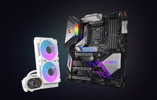 Darkflash DH240D Water Cooling AIO CPU With 2 Fans 120mm And ARGB Lighting White