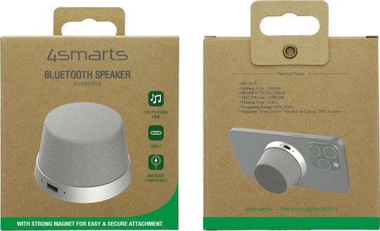4Smarts SoundForce Ηχείο Bluetooth 5W με Διάρκεια Μπαταρίας έως 12 ώρες Γκρι