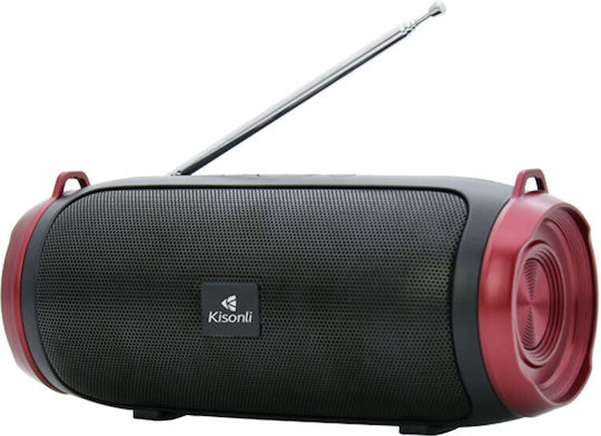 Kisonli KS-2000 Bluetooth Speaker 5W with Radio and Battery Life up to 6 hours Black