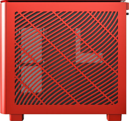 Montech King 95 Gaming Midi Tower Κουτί Υπολογιστή με Πλαϊνό Παράθυρο Κόκκινο