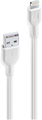 Cellular Line USB-A la Cablu Lightning Alb 0.6m