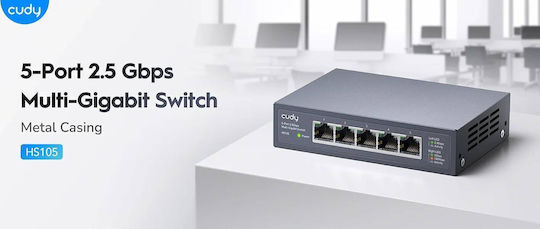 Cudy HS105 Unmanaged L2 Switch με 5 Θύρες Ethernet