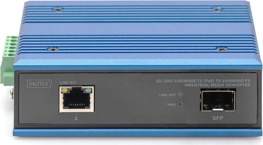 Digitus Unmanaged L2 PoE+ Switch with 1 Ethernet Port and 1 SFP Port