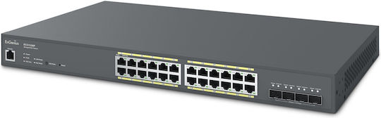EnGenius ECS1528P Managed L2 PoE+ Switch με 24 Θύρες Gigabit (1Gbps) Ethernet και 4 SFP Θύρες