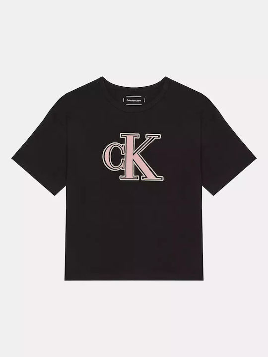 Kids' T-shirt Black Monogram