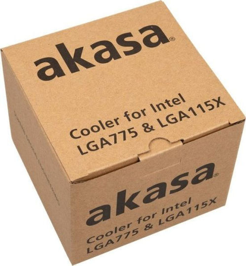 Akasa AK-955A-BV2 Охладител за ЦПУ за Socket 115x / 1200 / 775 Сребрист