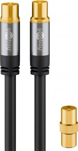 Goobay Καλώδιο Ομοαξονικό Coaxial female / Coaxial male - Coaxial female 2m 70367 1τμχ
