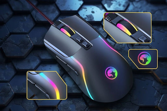 Marvo M292 RGB Gaming Ποντίκι 8000 DPI Λευκό