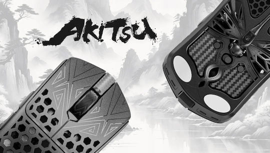 Vancer Akitsu Carbon Fiber Ασύρματο Gaming Ποντίκι 26000 DPI Μαύρο