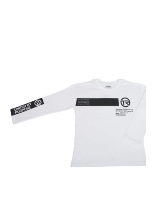 Kids Long-Sleeved White Top
