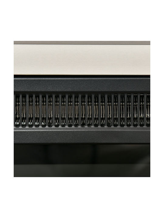 HomCom Boden Elektrischer Kamin 1800W Weiß