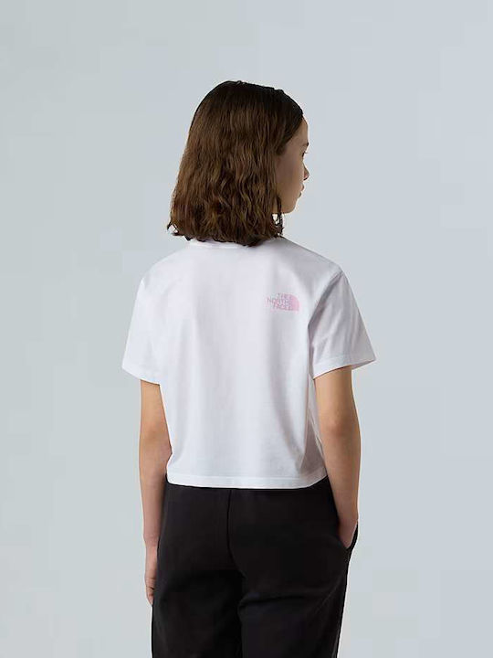 Παιδικό Crop Top Κοντομάνικο Λευκό EASY