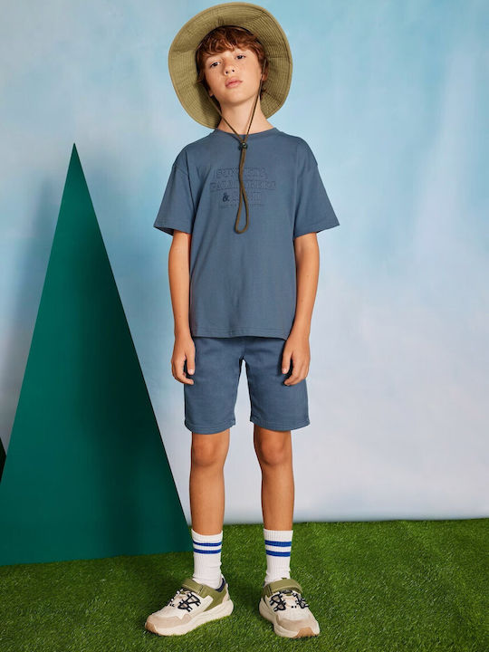 Kids' Shirt Short Sleeve Blue