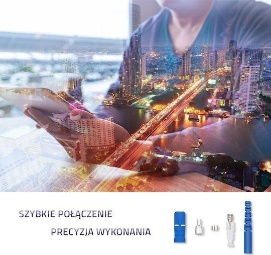 Qoltec Оптичен конектор Qoltec Sc Pc Singlemode 2.0 Сборен комплект 200 броя