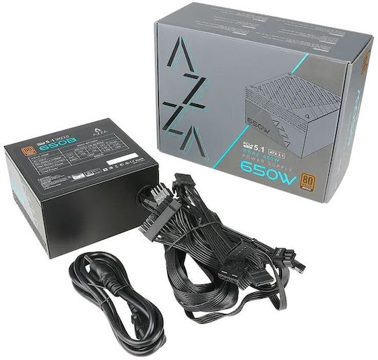 Azza PSAZ-650B 650W Μαύρο Τροφοδοτικό Υπολογιστή Full Modular 80 Plus Bronze