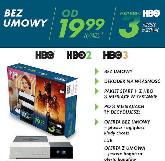 Nc+ Prepaid TV Service Hbo Start+ Bg5 Package