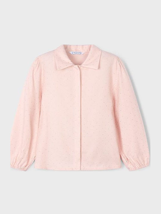 Kinderbluse Kurzarm Pastellfarben